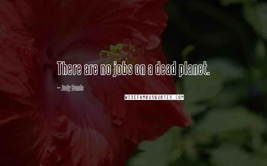 Judy Bonds Quotes: There are no jobs on a dead planet.