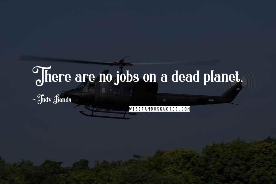 Judy Bonds Quotes: There are no jobs on a dead planet.