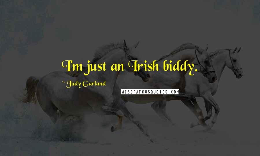 Judy Garland Quotes: I'm just an Irish biddy.