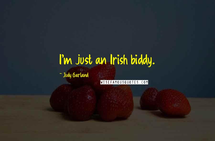 Judy Garland Quotes: I'm just an Irish biddy.