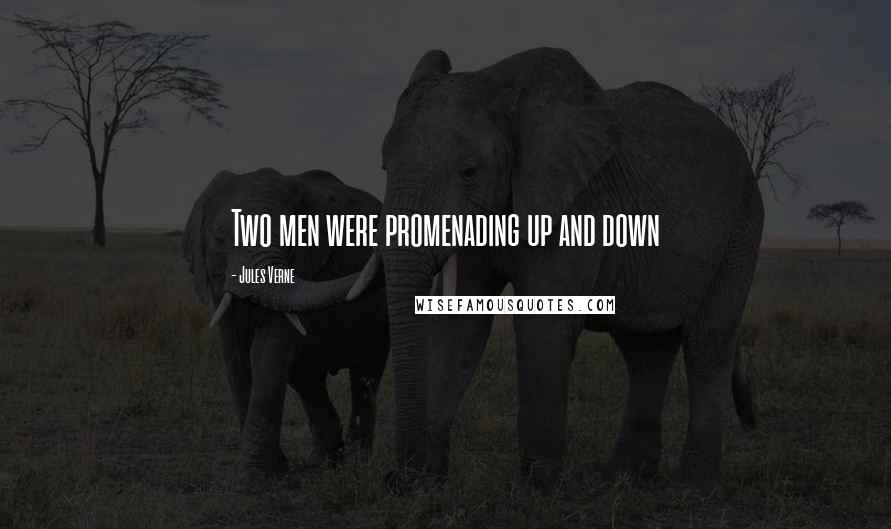 Jules Verne Quotes: Two men were promenading up and down