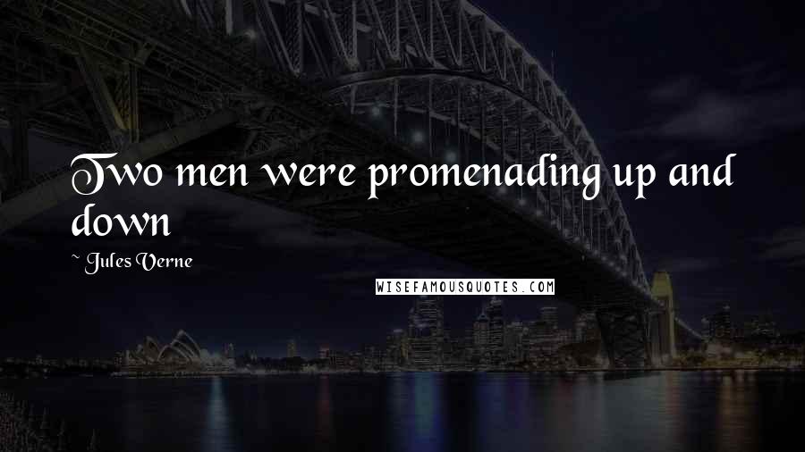 Jules Verne Quotes: Two men were promenading up and down