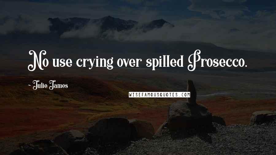 Julie James Quotes: No use crying over spilled Prosecco.