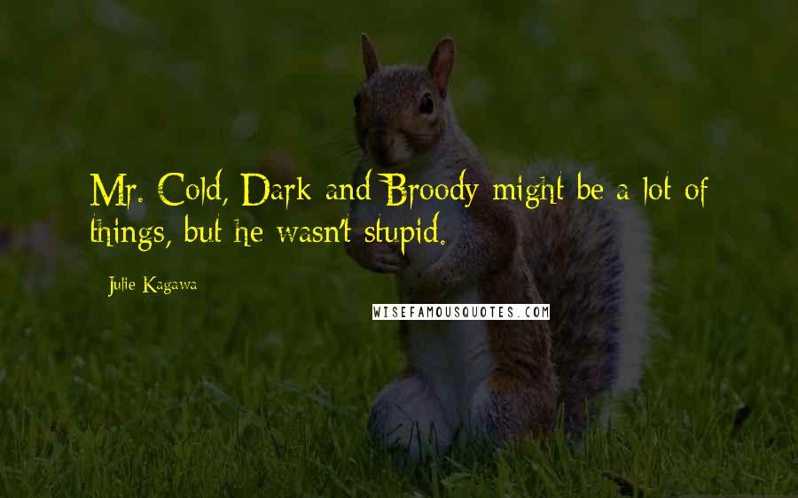 Julie Kagawa Quotes: Mr. Cold, Dark and Broody might be a lot of things, but he wasn't stupid.