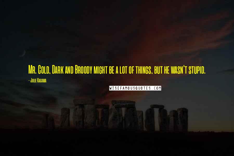Julie Kagawa Quotes: Mr. Cold, Dark and Broody might be a lot of things, but he wasn't stupid.