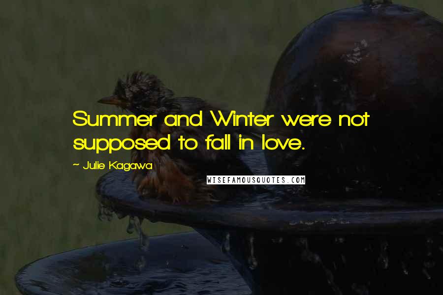 Julie Kagawa Quotes: Summer and Winter were not supposed to fall in love.