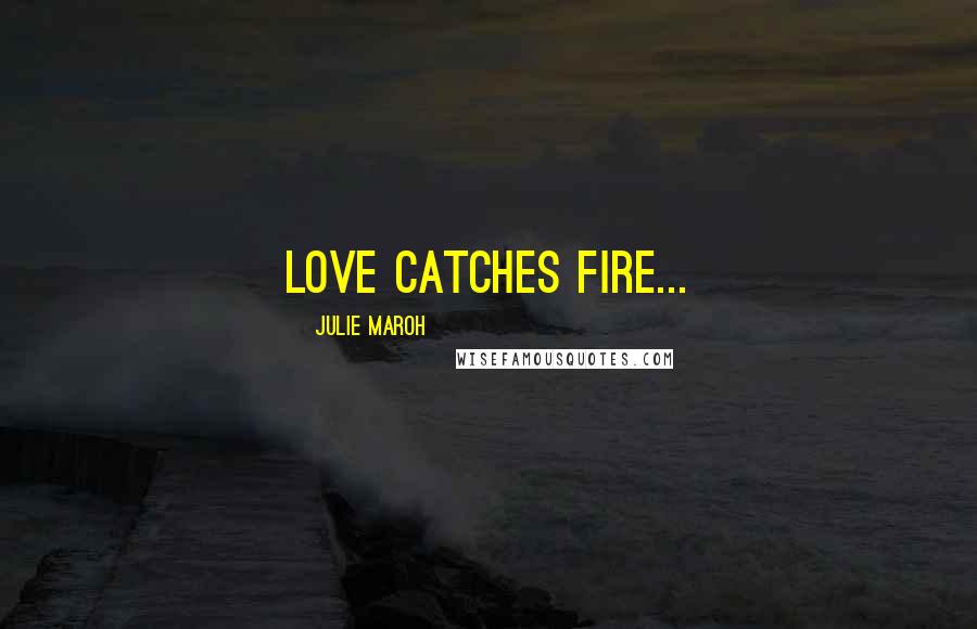 Julie Maroh Quotes: Love catches fire...