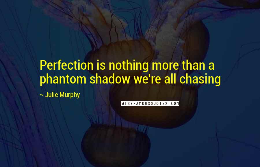 Julie Murphy Quotes: Perfection is nothing more than a phantom shadow we're all chasing