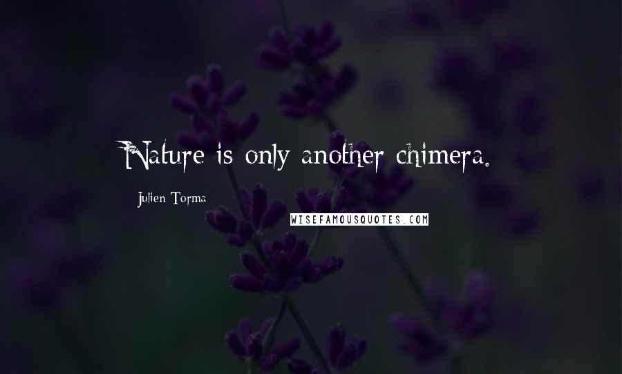 Julien Torma Quotes: Nature is only another chimera.