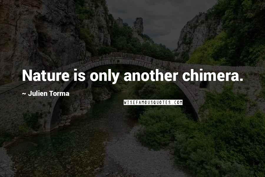 Julien Torma Quotes: Nature is only another chimera.