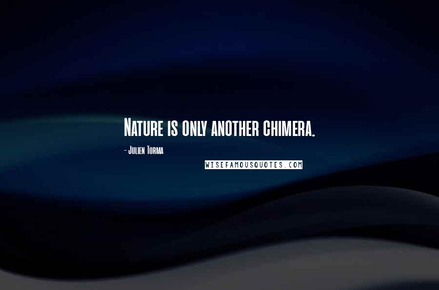 Julien Torma Quotes: Nature is only another chimera.