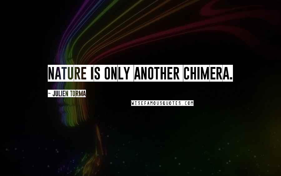 Julien Torma Quotes: Nature is only another chimera.