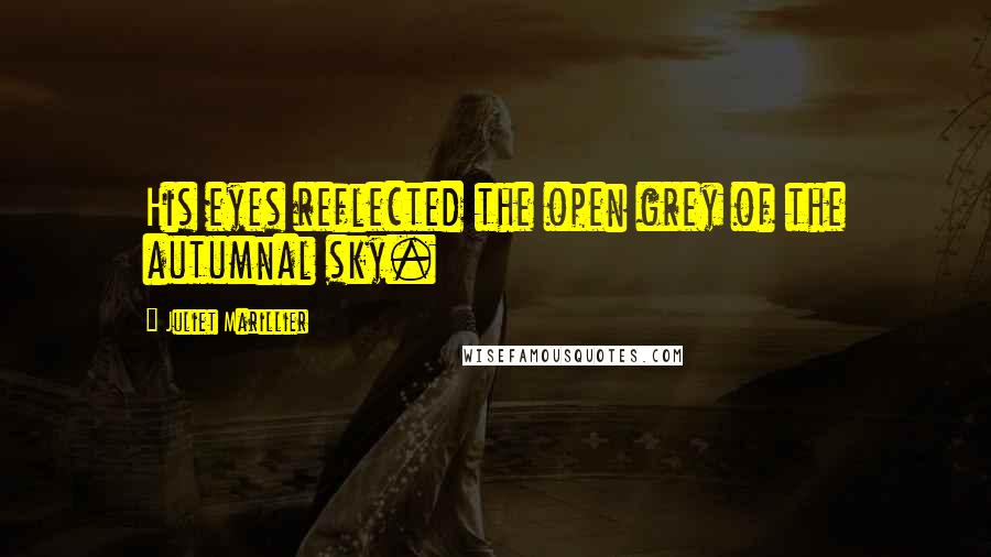 Juliet Marillier Quotes: His eyes reflected the open grey of the autumnal sky.