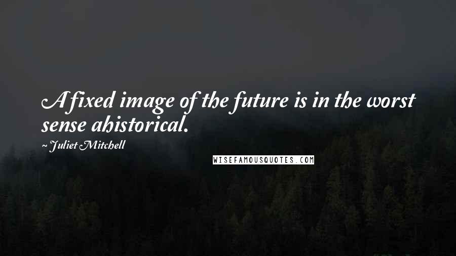Juliet Mitchell Quotes: A fixed image of the future is in the worst sense ahistorical.