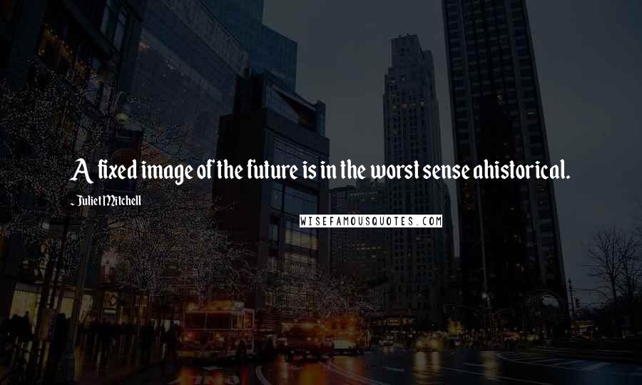 Juliet Mitchell Quotes: A fixed image of the future is in the worst sense ahistorical.