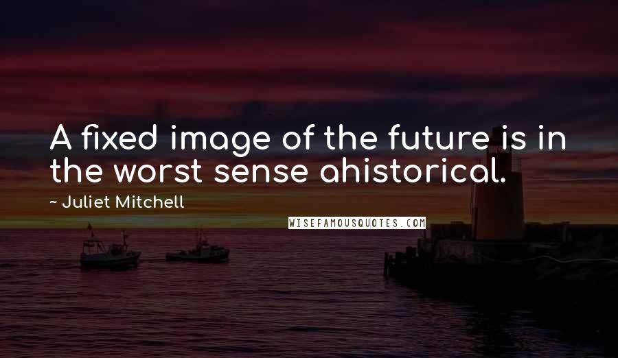 Juliet Mitchell Quotes: A fixed image of the future is in the worst sense ahistorical.