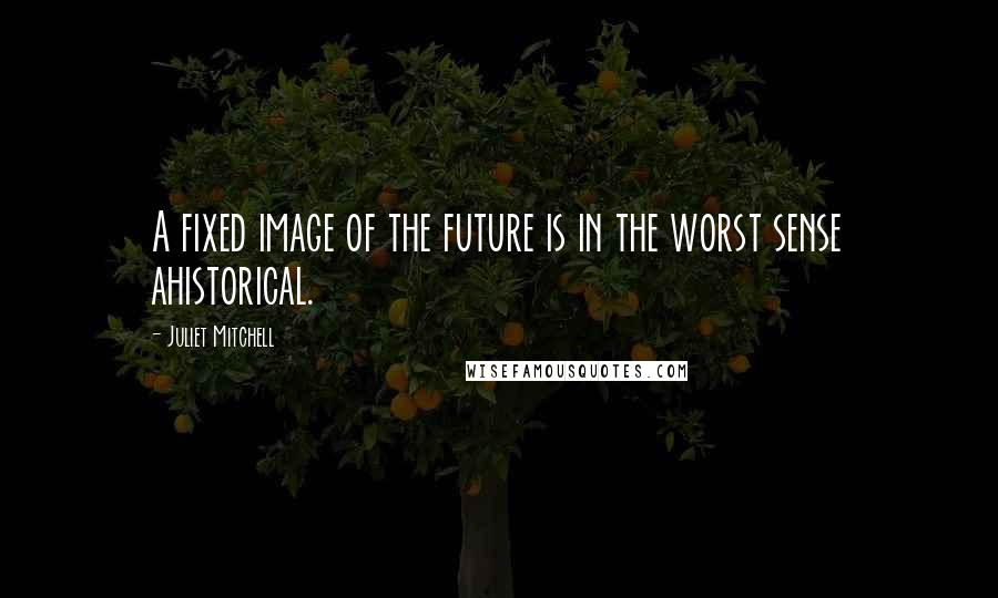 Juliet Mitchell Quotes: A fixed image of the future is in the worst sense ahistorical.