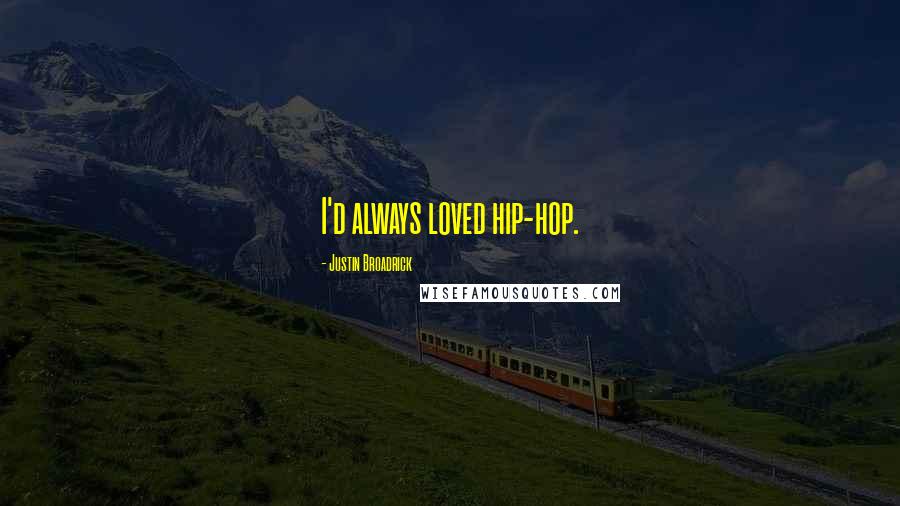 Justin Broadrick Quotes: I'd always loved hip-hop.