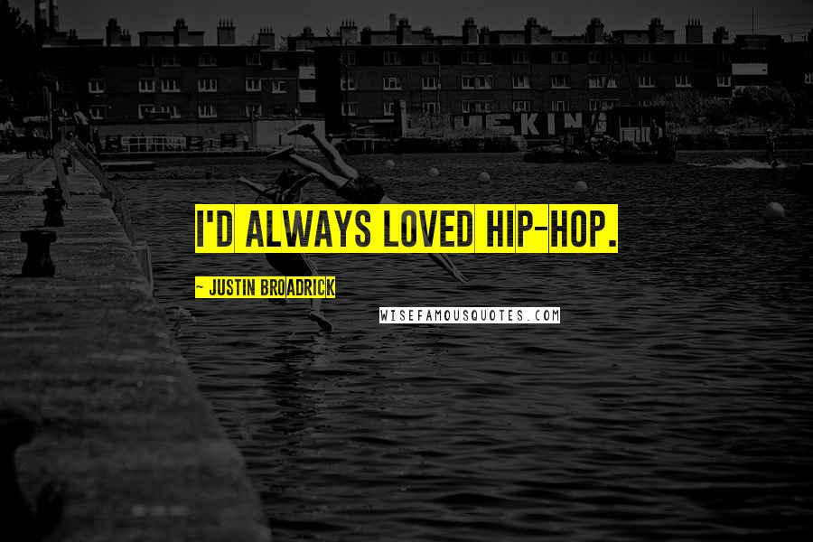 Justin Broadrick Quotes: I'd always loved hip-hop.