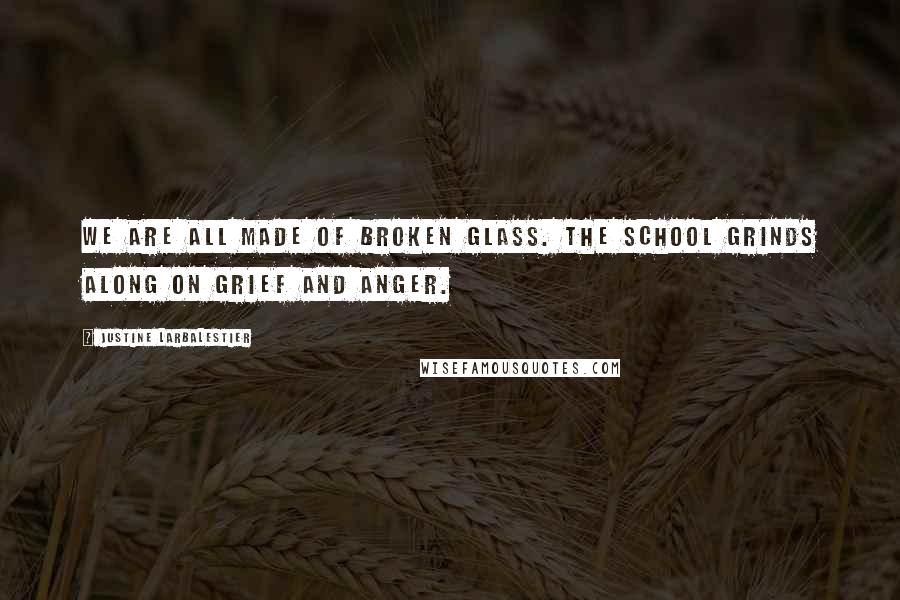 Justine Larbalestier Quotes: We are all made of broken glass. The school grinds along on grief and anger.