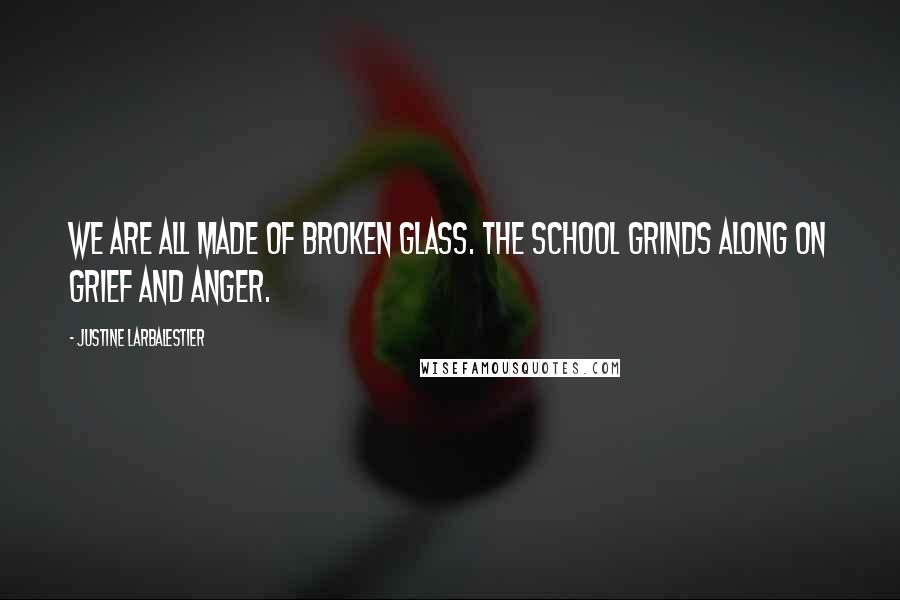 Justine Larbalestier Quotes: We are all made of broken glass. The school grinds along on grief and anger.