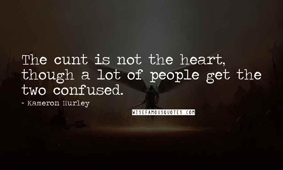Kameron Hurley Quotes: The cunt is not the heart, though a lot of people get the two confused.