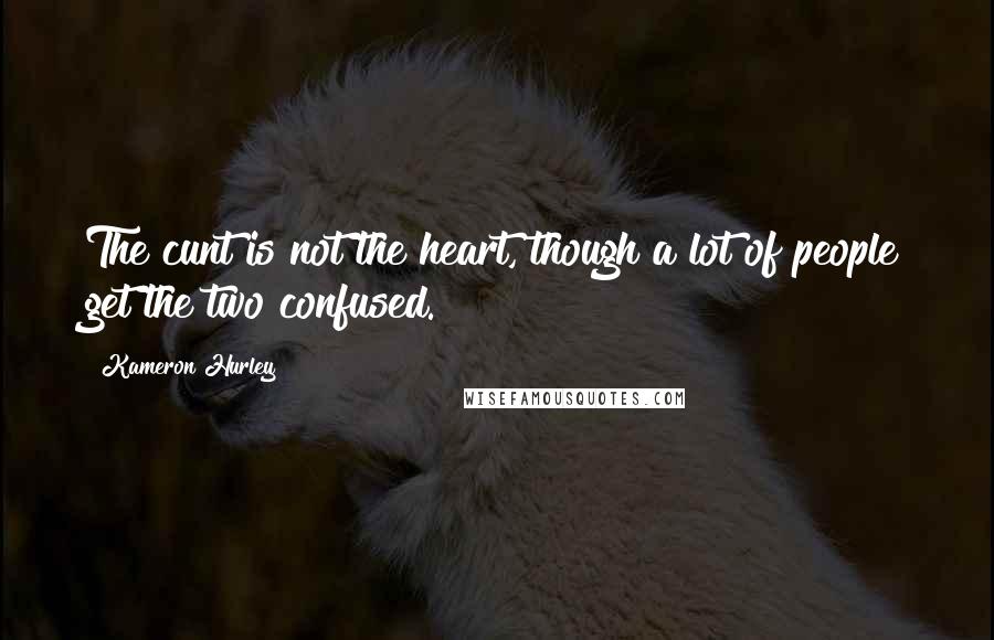 Kameron Hurley Quotes: The cunt is not the heart, though a lot of people get the two confused.