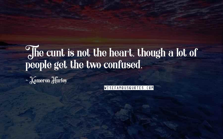 Kameron Hurley Quotes: The cunt is not the heart, though a lot of people get the two confused.