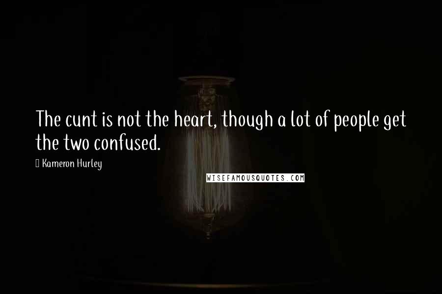 Kameron Hurley Quotes: The cunt is not the heart, though a lot of people get the two confused.