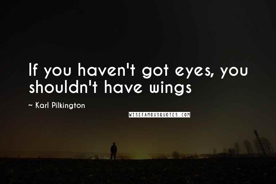 Karl Pilkington Quotes: If you haven't got eyes, you shouldn't have wings