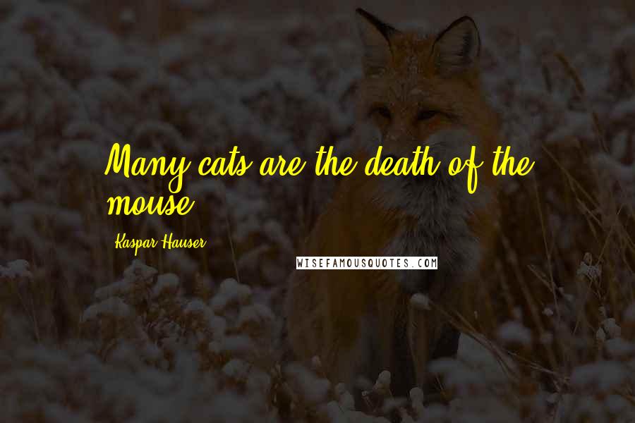 Kaspar Hauser Quotes: Many cats are the death of the mouse.