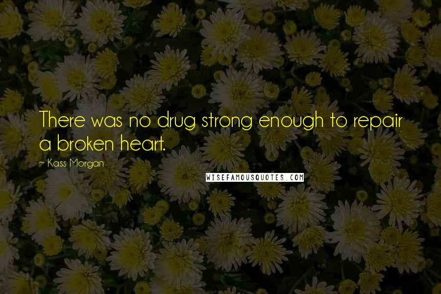 Kass Morgan Quotes: There was no drug strong enough to repair a broken heart.