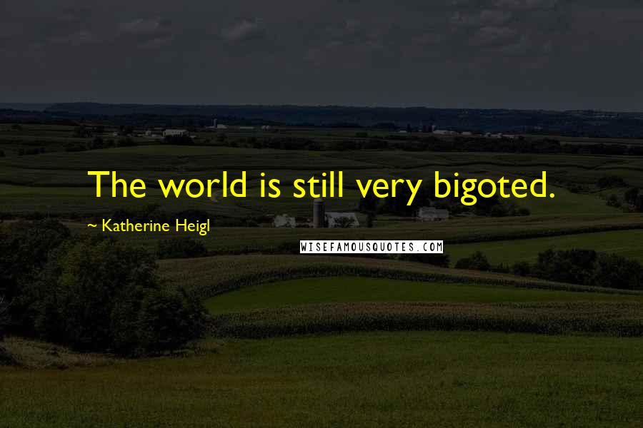 Katherine Heigl Quotes: The world is still very bigoted.
