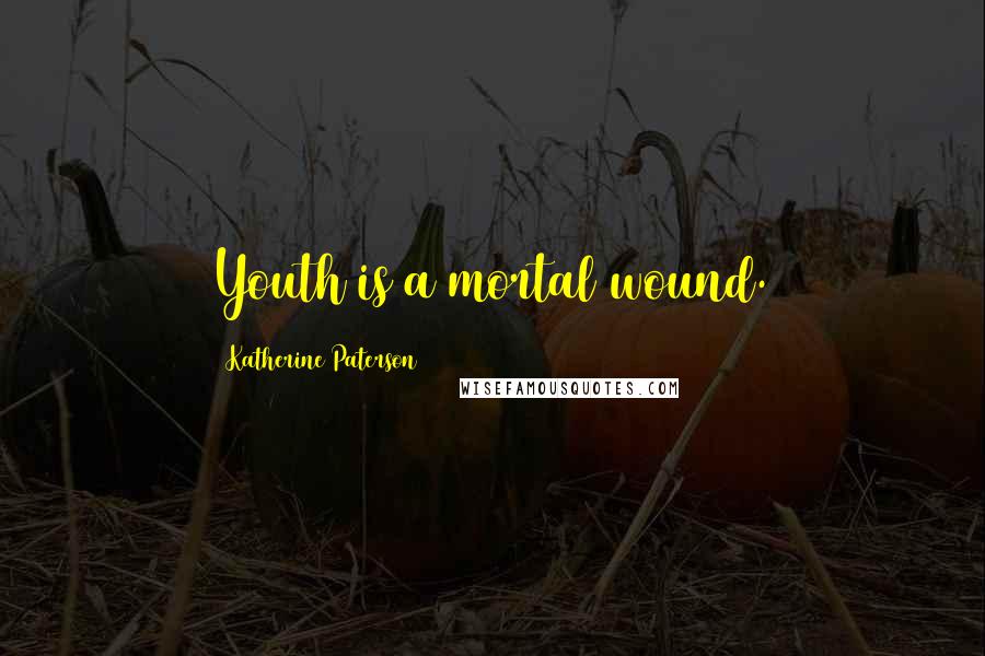 Katherine Paterson Quotes: Youth is a mortal wound.