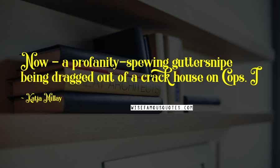 Katja Millay Quotes: Now - a profanity-spewing guttersnipe being dragged out of a crack house on Cops. I