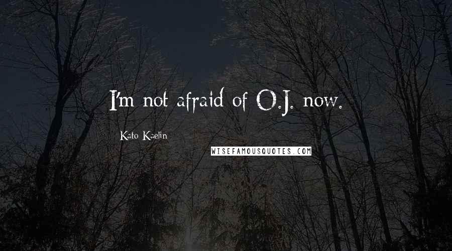 Kato Kaelin Quotes: I'm not afraid of O.J. now.