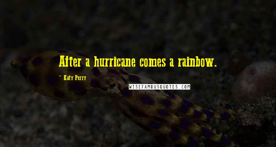 Katy Perry Quotes: After a hurricane comes a rainbow.