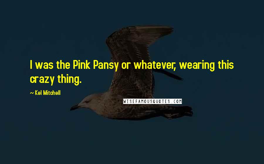 Kel Mitchell Quotes: I was the Pink Pansy or whatever, wearing this crazy thing.