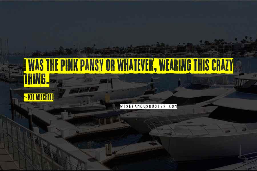 Kel Mitchell Quotes: I was the Pink Pansy or whatever, wearing this crazy thing.