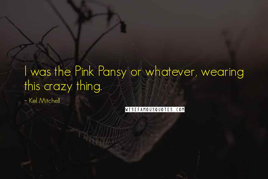 Kel Mitchell Quotes: I was the Pink Pansy or whatever, wearing this crazy thing.