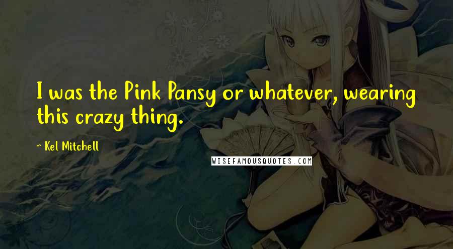 Kel Mitchell Quotes: I was the Pink Pansy or whatever, wearing this crazy thing.