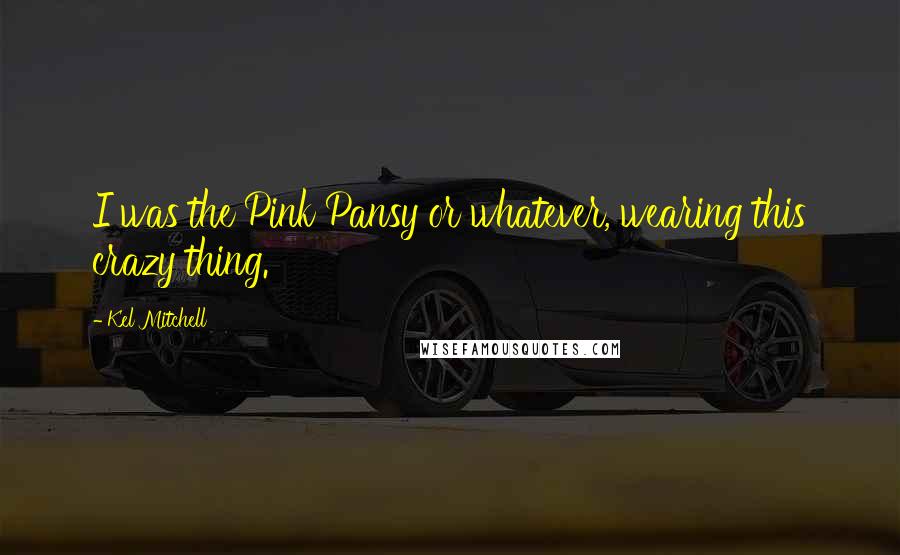 Kel Mitchell Quotes: I was the Pink Pansy or whatever, wearing this crazy thing.