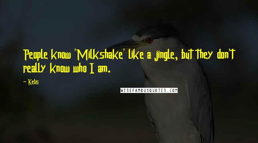 Kelis Quotes: People know 'Milkshake' like a jingle, but they don't really know who I am.