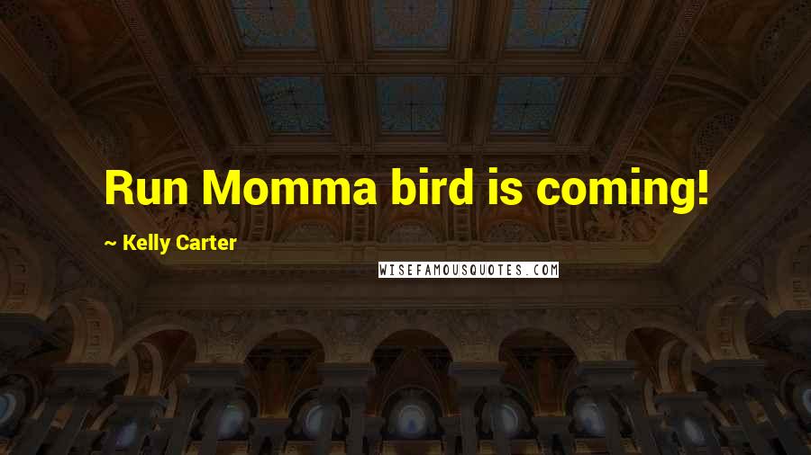 Kelly Carter Quotes: Run Momma bird is coming!