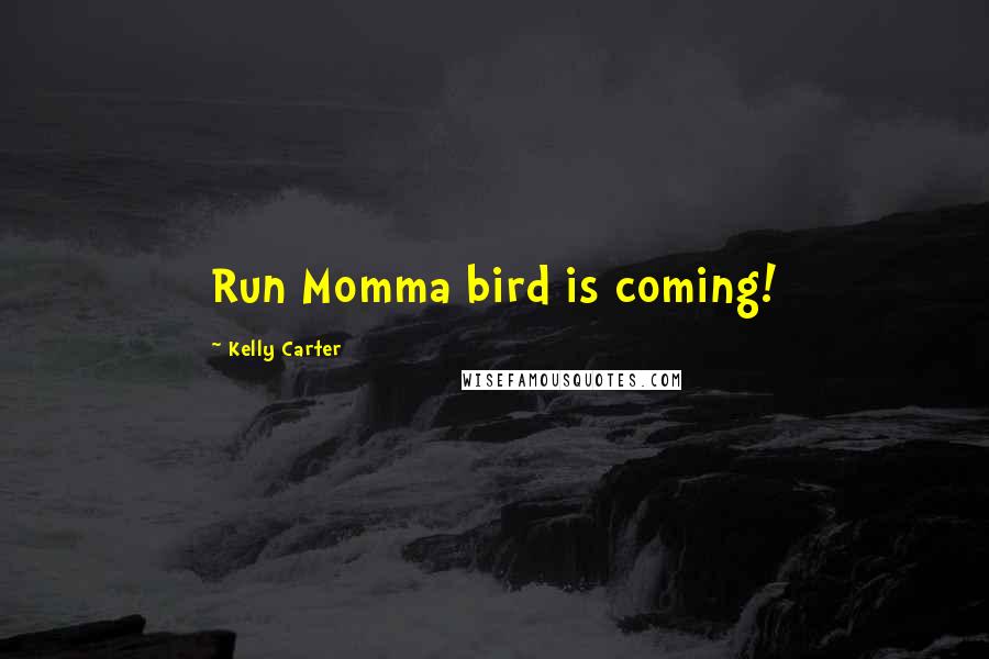 Kelly Carter Quotes: Run Momma bird is coming!