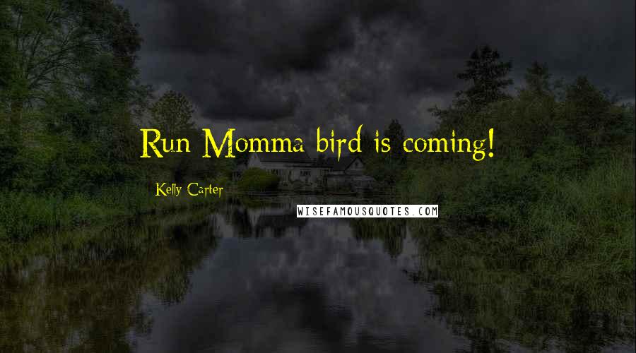 Kelly Carter Quotes: Run Momma bird is coming!