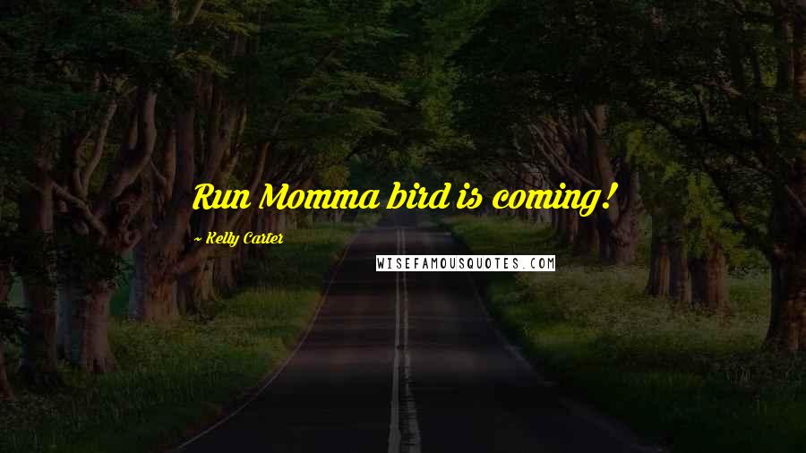 Kelly Carter Quotes: Run Momma bird is coming!