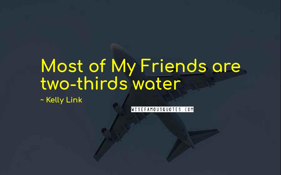 Kelly Link Quotes: Most of My Friends are two-thirds water