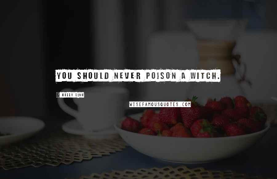 Kelly Link Quotes: You should never poison a witch.