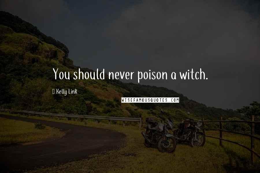 Kelly Link Quotes: You should never poison a witch.